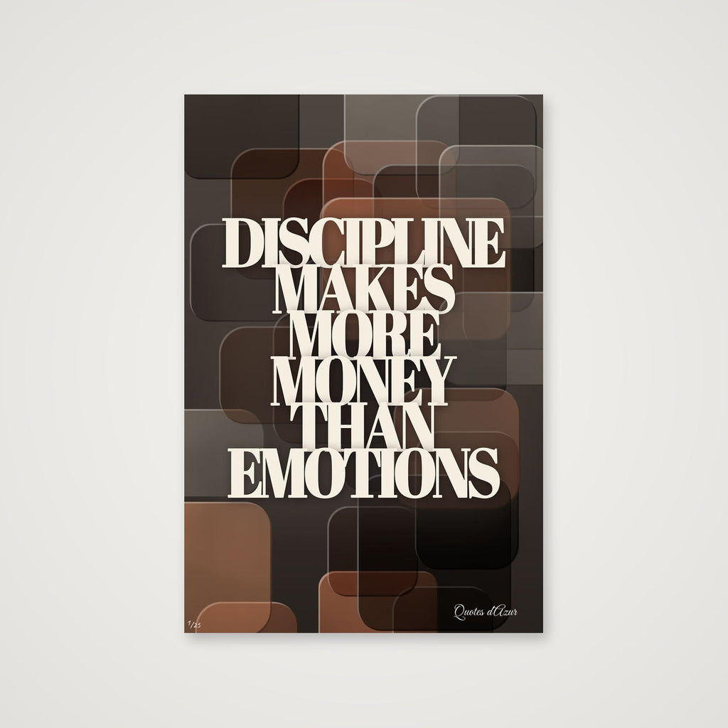 Discipline Makes More Money Than Emotions – Cream.