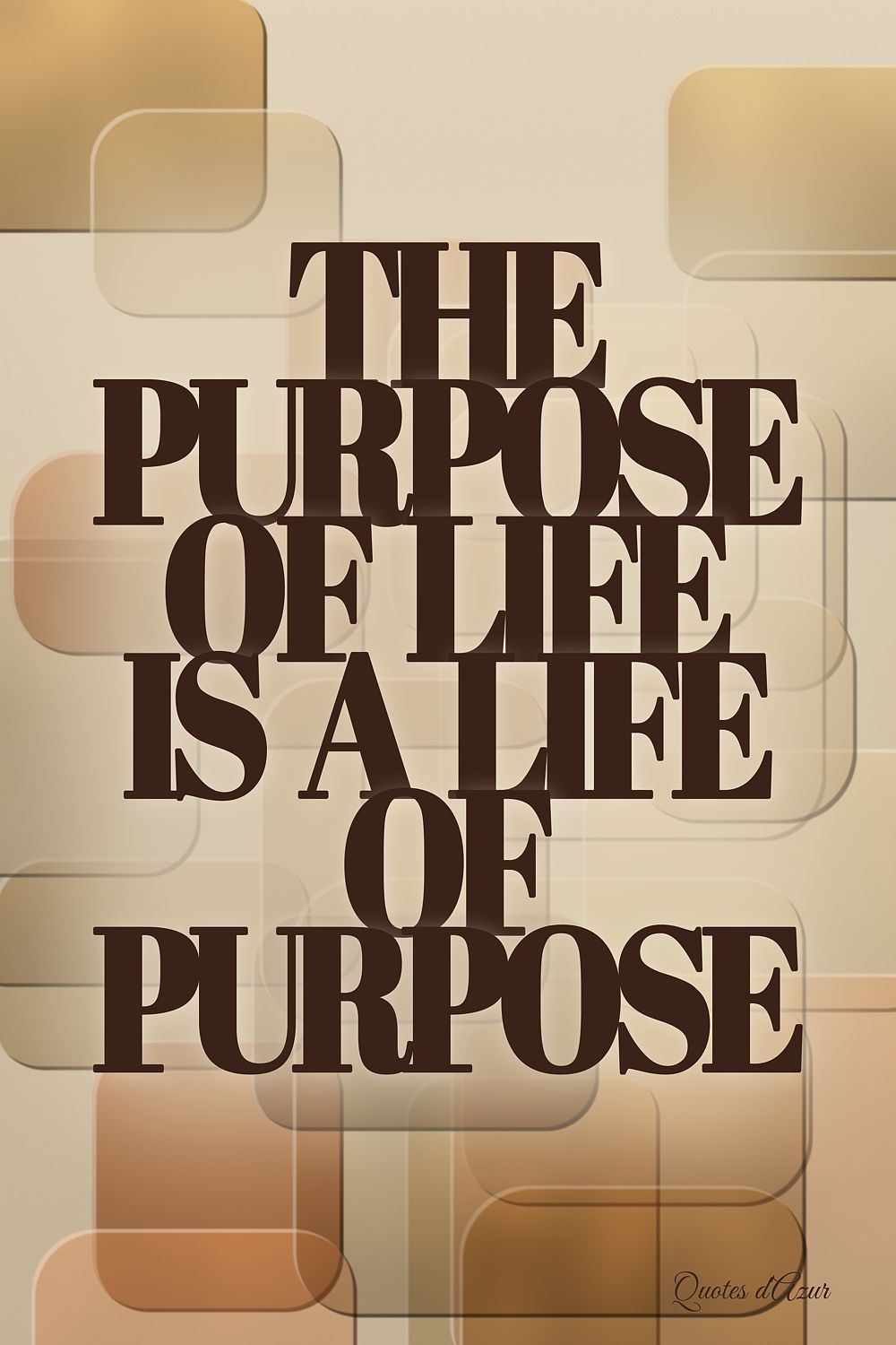 The Purpose of Life – Sand & Espresso.