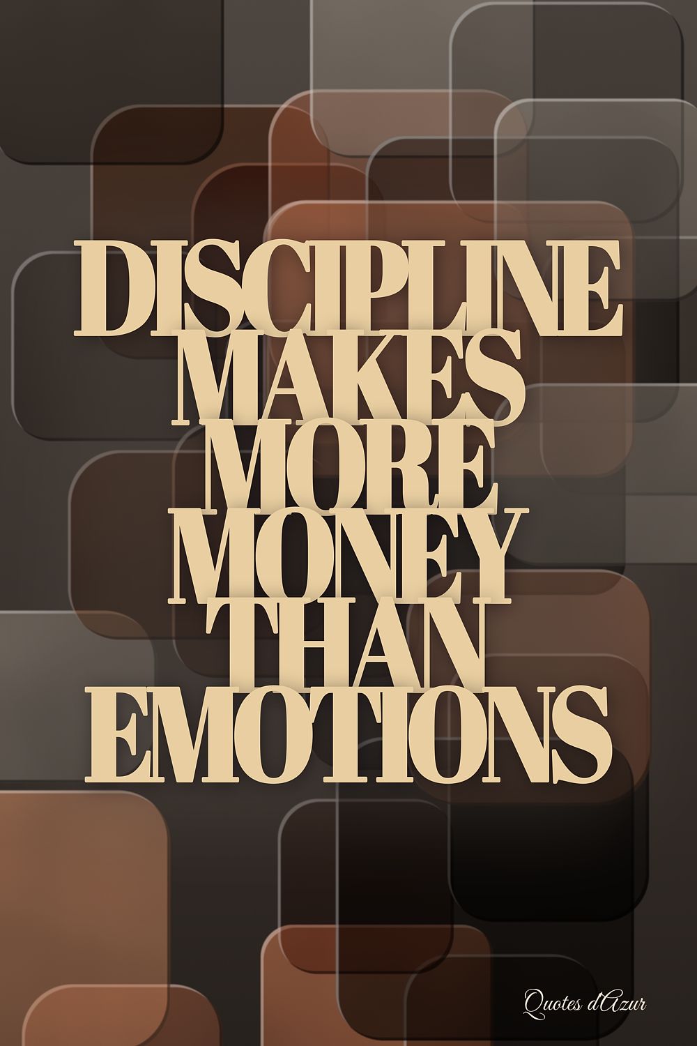 Discipline Makes More Money Than Emotions – Champagne.