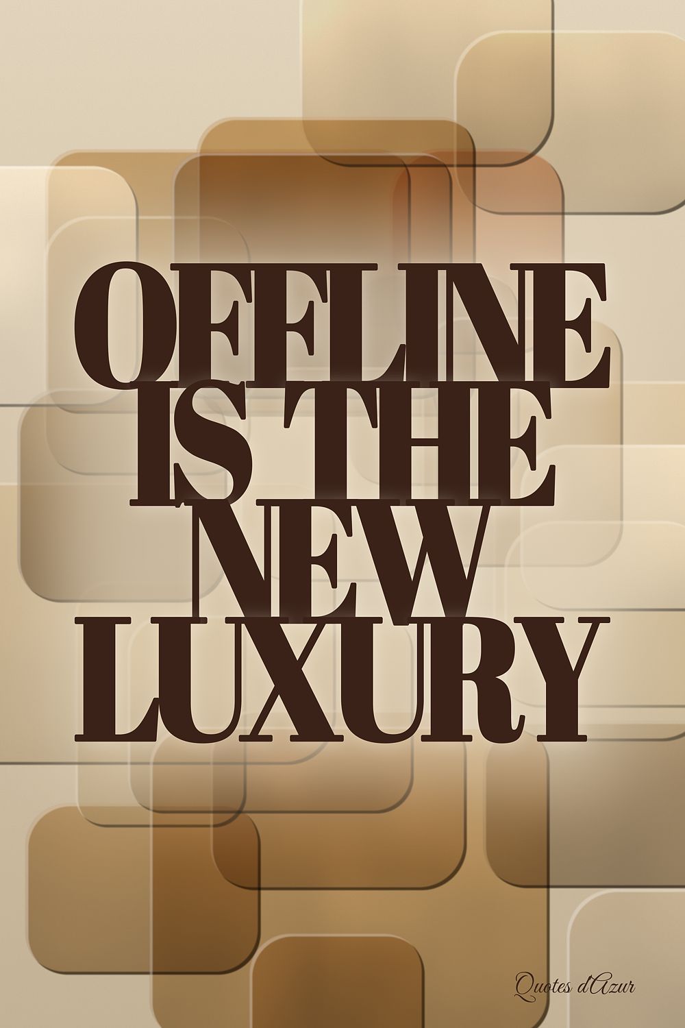 Offline Is the New Luxury – Sand & Espresso.