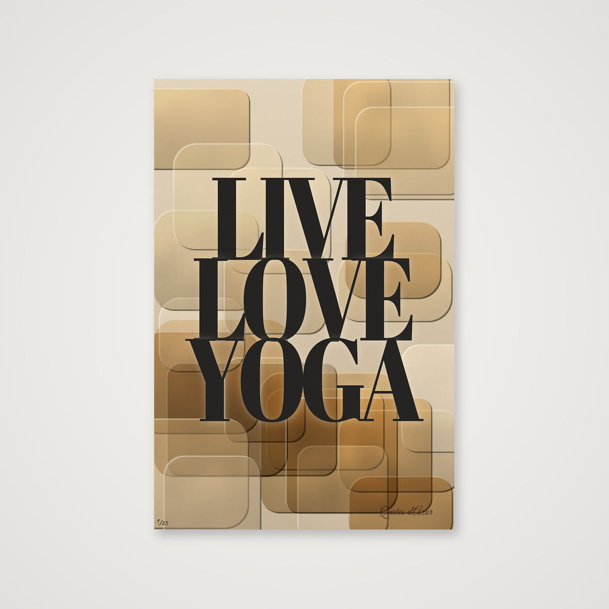 Live Love Yoga – Anthracite.