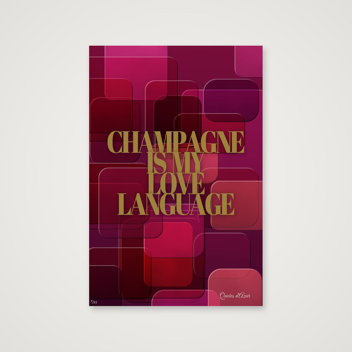 Champagne Is My Love Language – Gold.