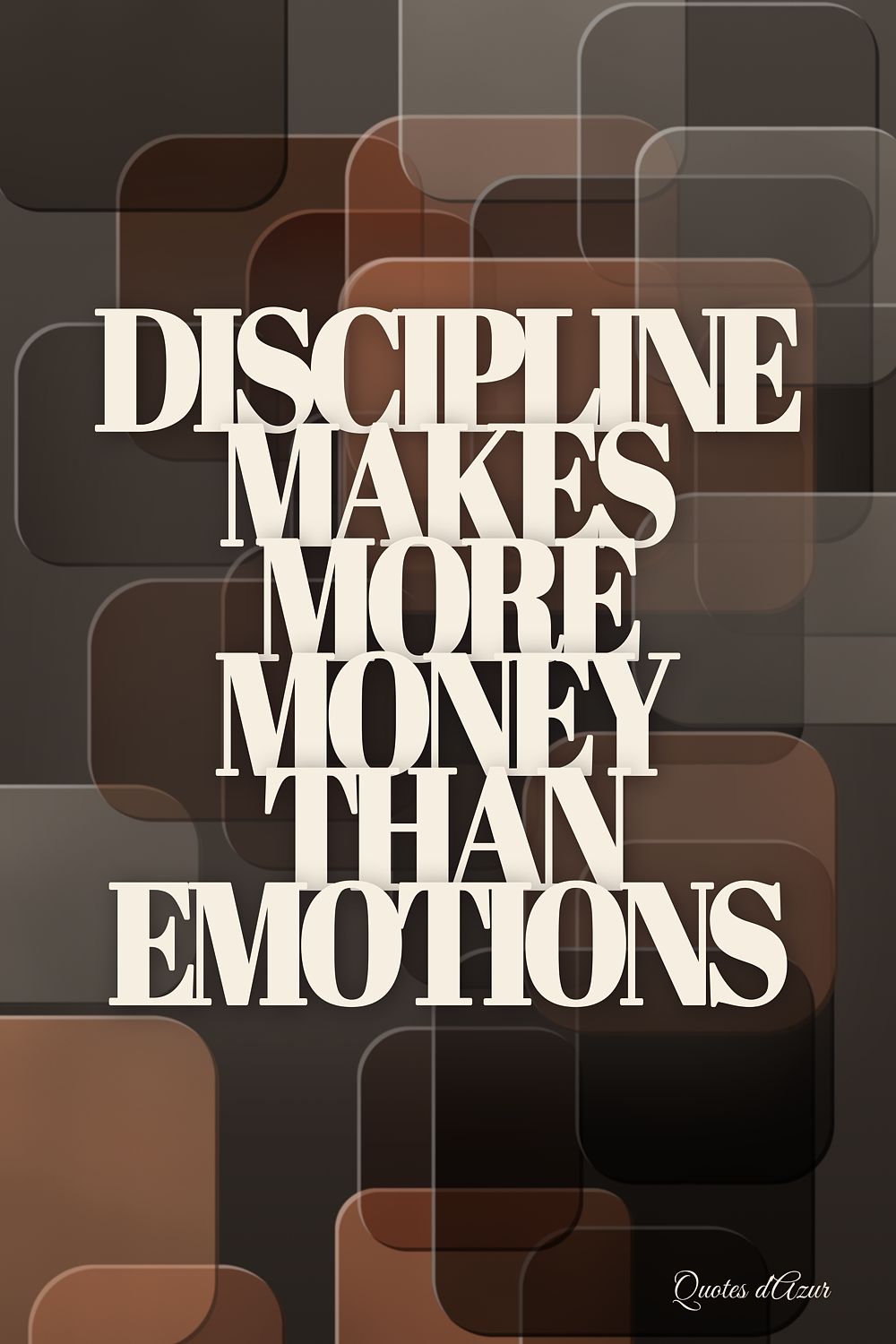 Discipline Makes More Money Than Emotions – Cream.