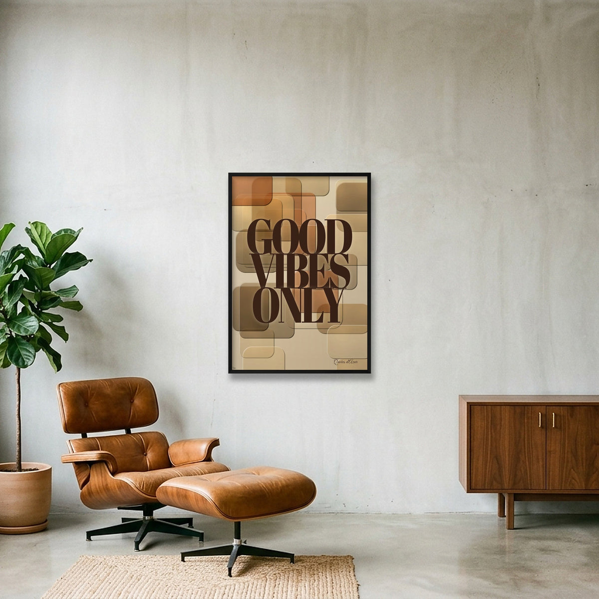 Good Vibes Only – Espresso | Framed.