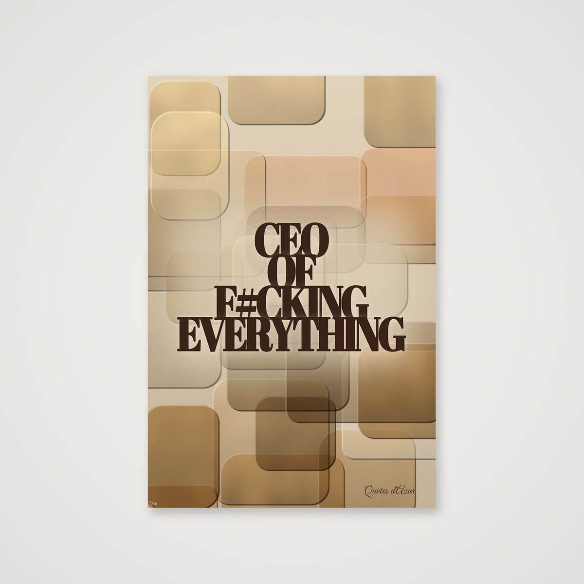 CEO of F#cking Everything – Sand & Espresso.