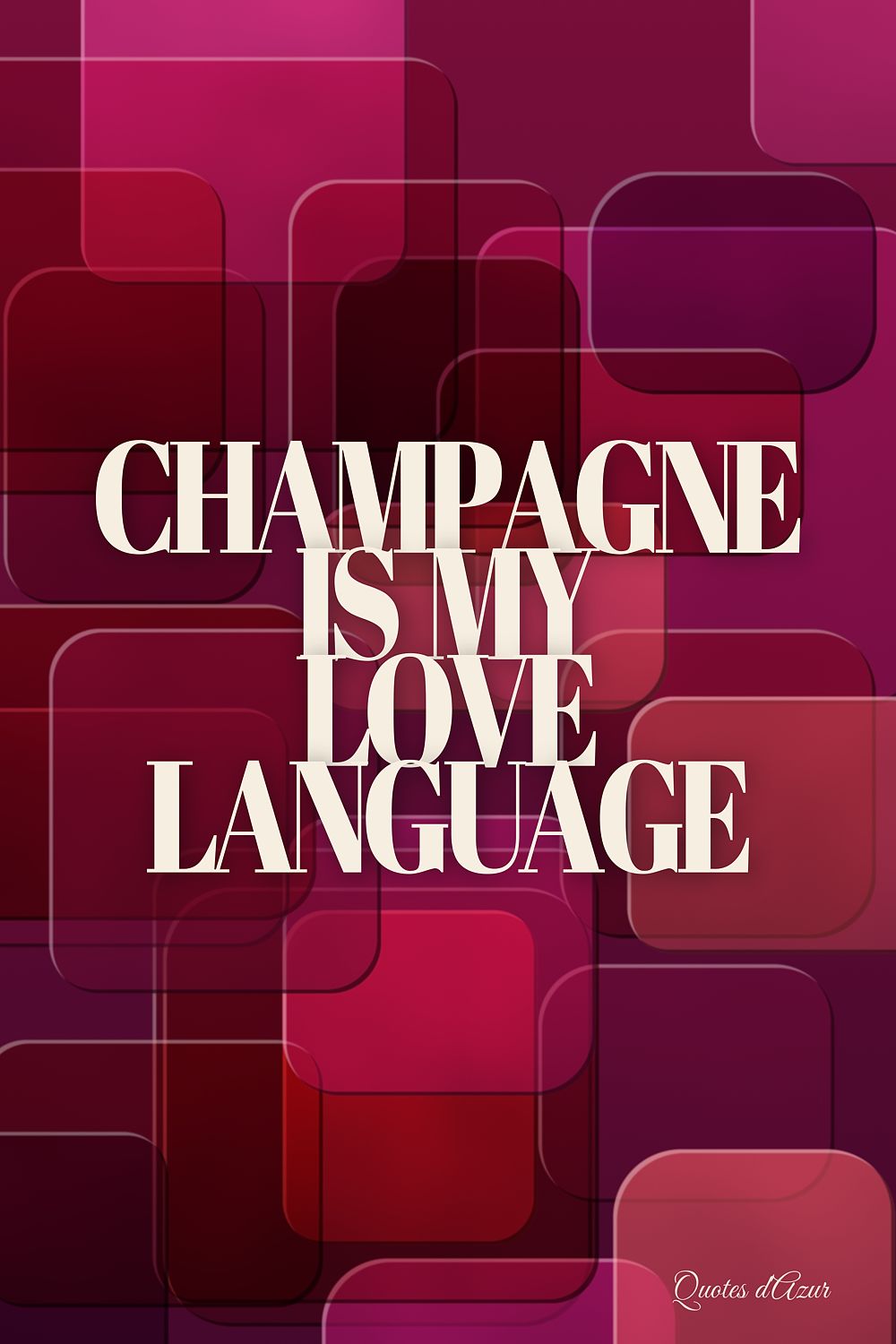 Champagne Is My Love Language – Cream.