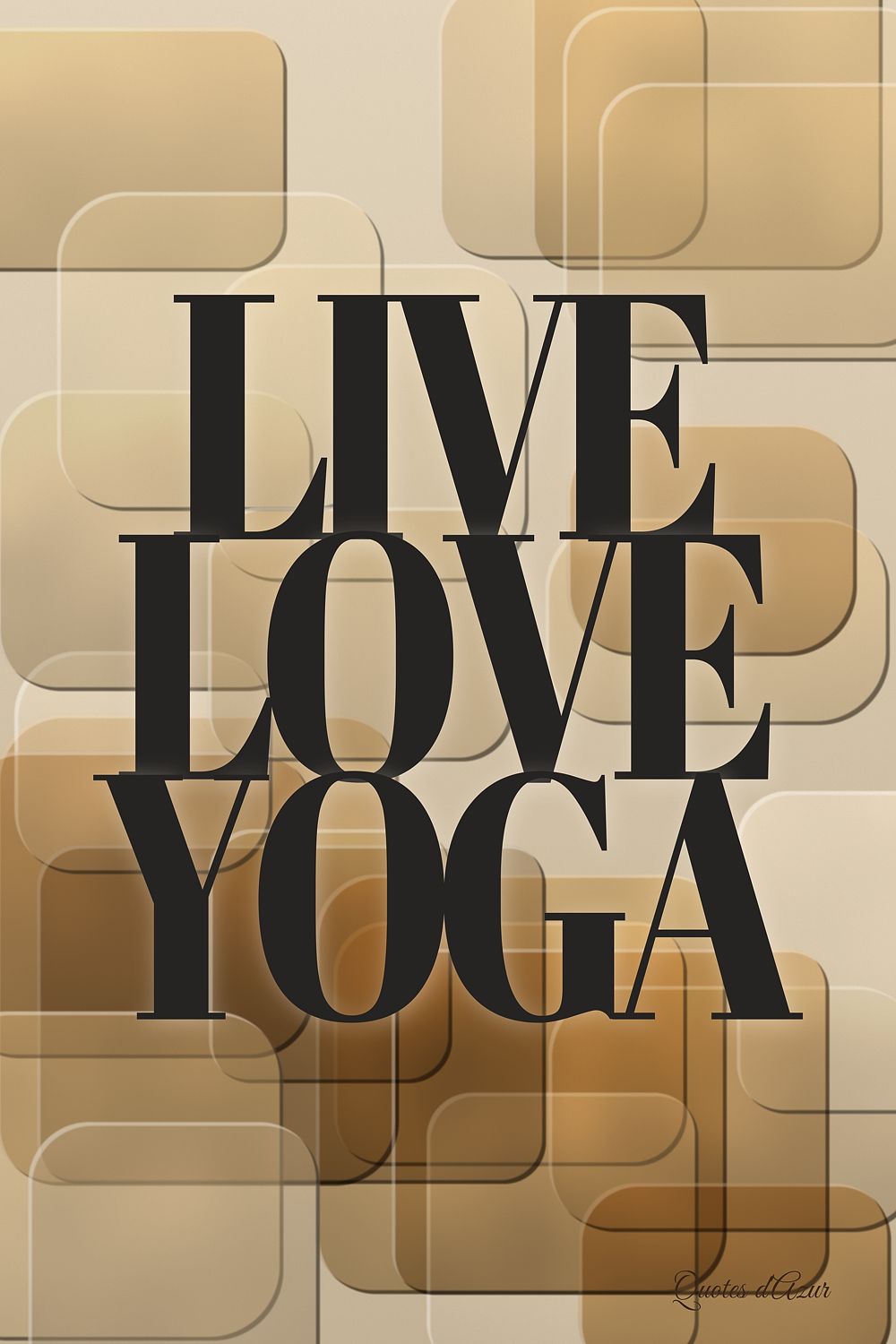 Live Love Yoga – Anthracite.
