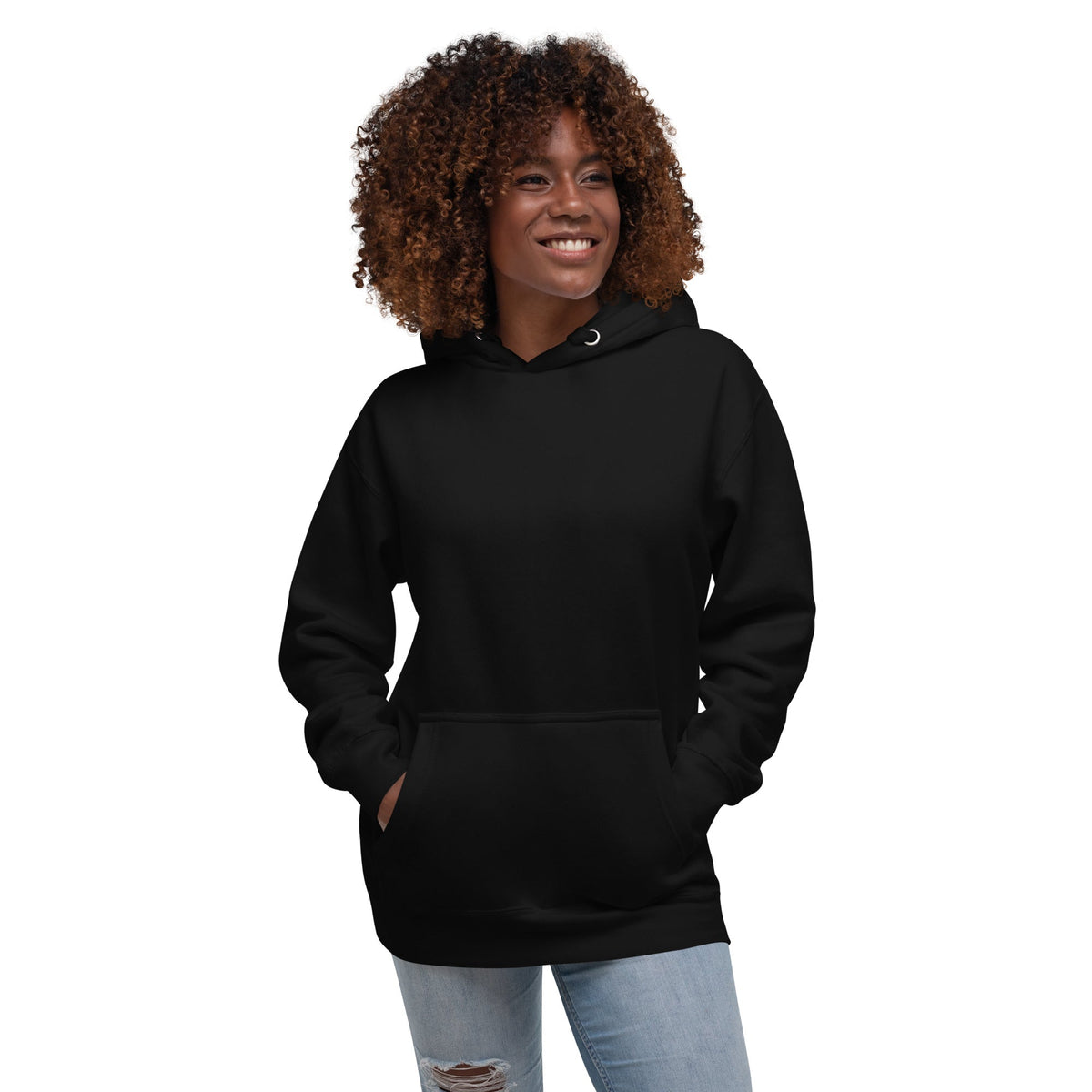 QUOTE D’AZUR Cotton Heritage M2580 hoodie in Black – plain front (women)