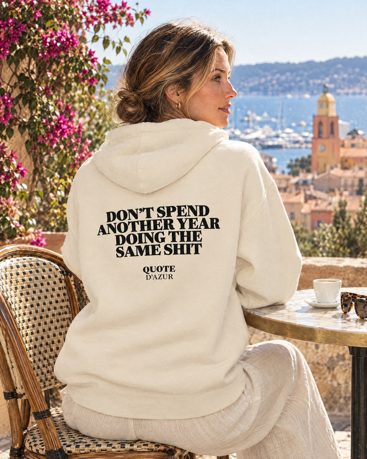 Quote d'Azur campaign image (created with AI)